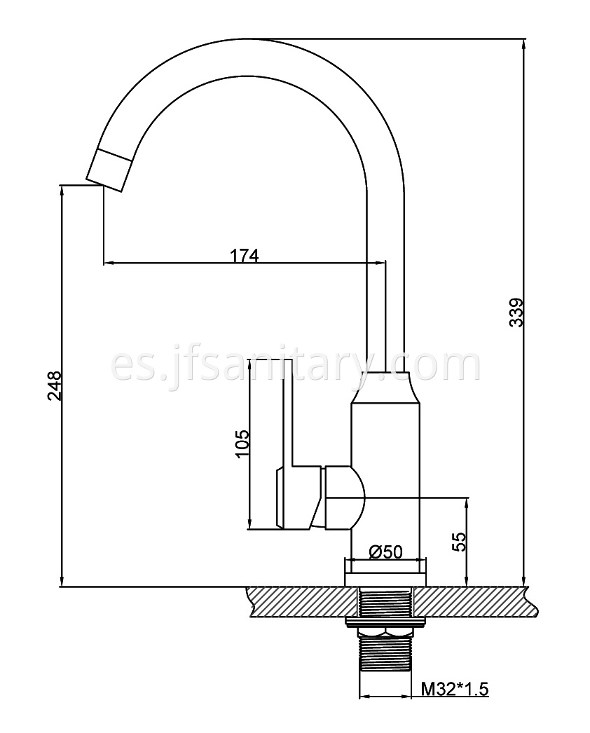 JF-6116 Dimension drawing